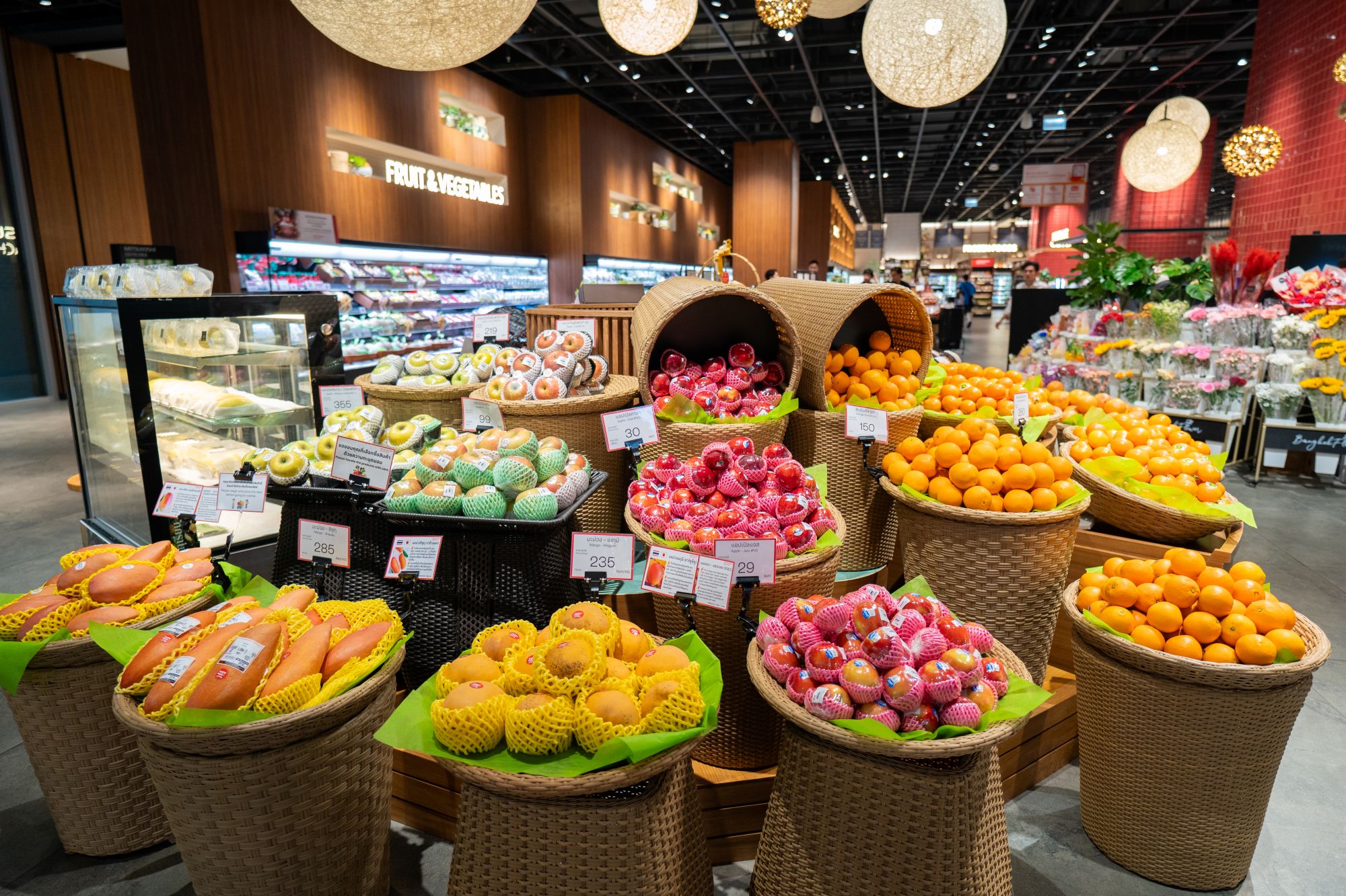 Fresh Market at Mitsukoshi Depachika One Bangkok supermarket
