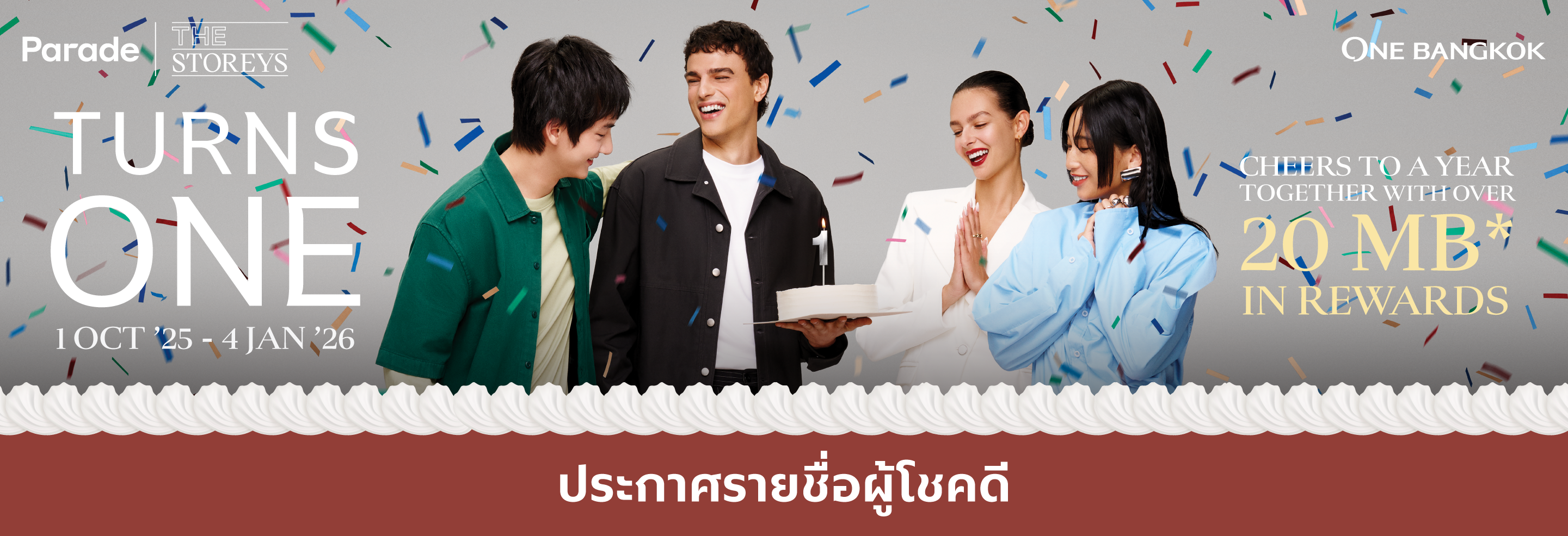 Announcement of the Lucky Winner of "TURNS ONE"